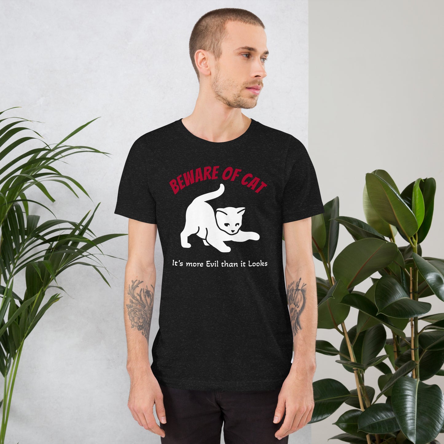 Beware of Cat Men's Shirt